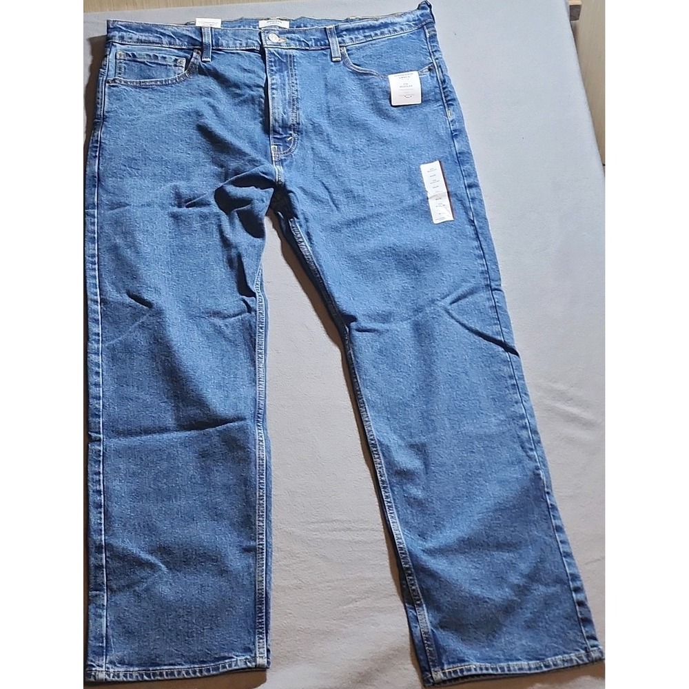 Denizen from Levi's Regular Fit Straight Blue Denim Jeans Button Zip Pockets